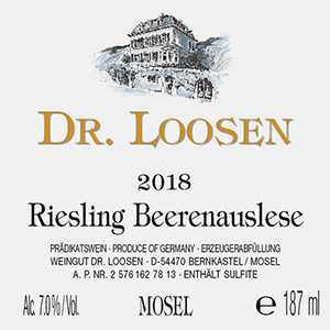 Dr Loosen Beerenauslese 187ml 2018 dLabel