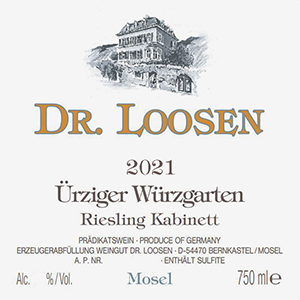 Dr Loosen Ürziger Würzgarten Kabinett 2021 dLabel