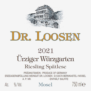 Dr Loosen Ürziger Würzgarten Spätlese 2021 dLabel
