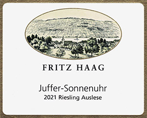 Fritz Haag Brauneberger Juffer-Sonnenuhr Riesling Auslese Goldkapsel