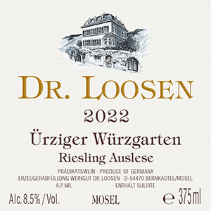 Dr Loosen Ürziger Würzgarten Auslese 2022 dLabel