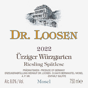 Dr Loosen Ürziger Würzgarten Spätlese 2022 dLabel
