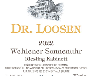 Dr. Loosen Wehlener Sonnenuhr Riesling Kabinett