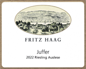 Fritz Haag Juffer Auslese 2022 Label