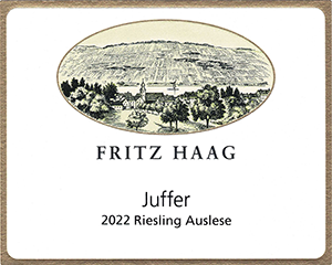 Fritz Haag Juffer Auslese 2022 dLabel