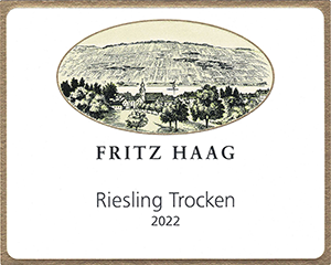 Fritz Haag Riesling Trocken 2022 dLabel