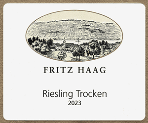 Fritz Haag Estate Riesling Trocken 2023 dLabel
