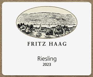 Fritz Haag Estate Riesling feinherb 2023 dLabel