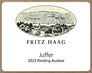 Fritz Haag Juffer Auslese 2023 dLabel