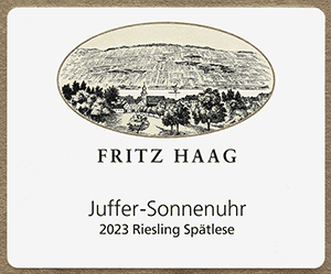 Fritz Haag Brauneberger Juffer-Sonnenuhr Riesling Spätlese