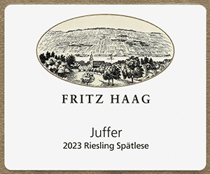 Fritz Haag Juffer Spätlese 2022 dLabel