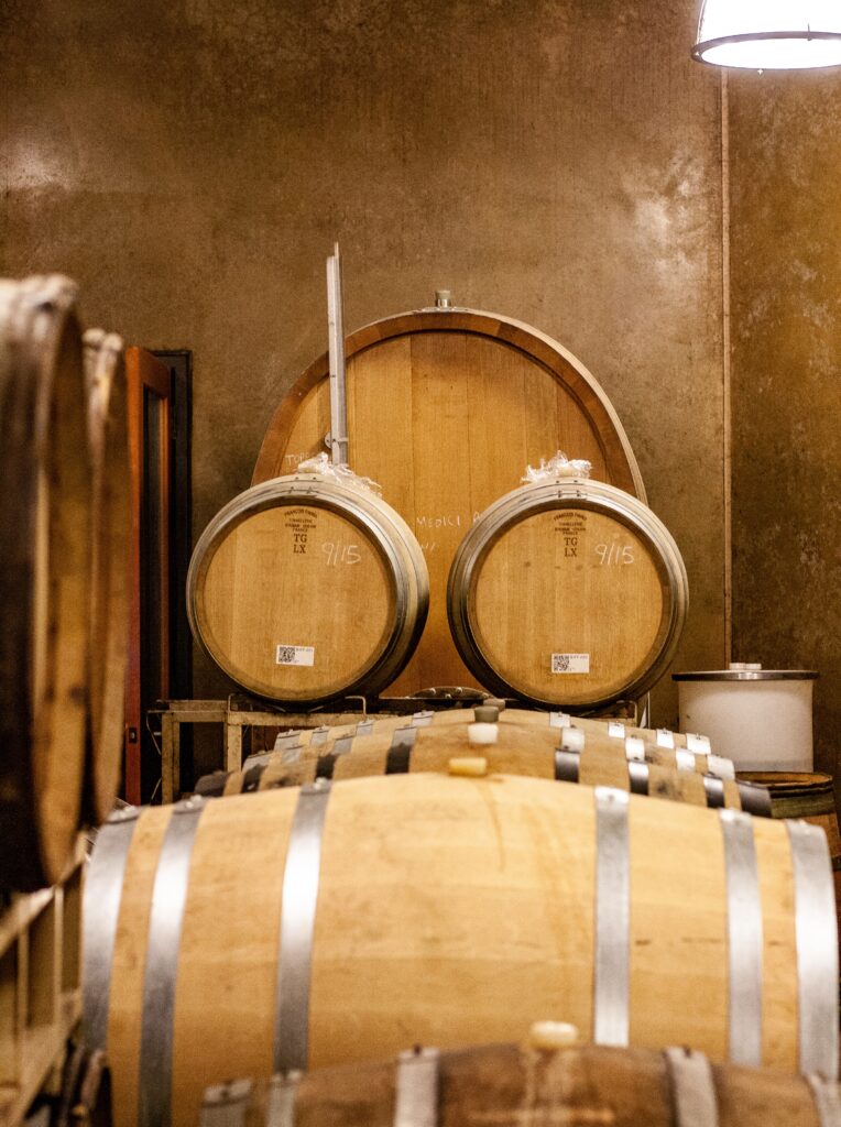 Barrels in the Appassionata Cellar