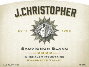 J Christopher Sauvignon Blanc 2022 Label