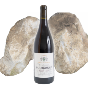 Maison Perron de Mypont Bourgogne Pinot Noir overlays limestone soil