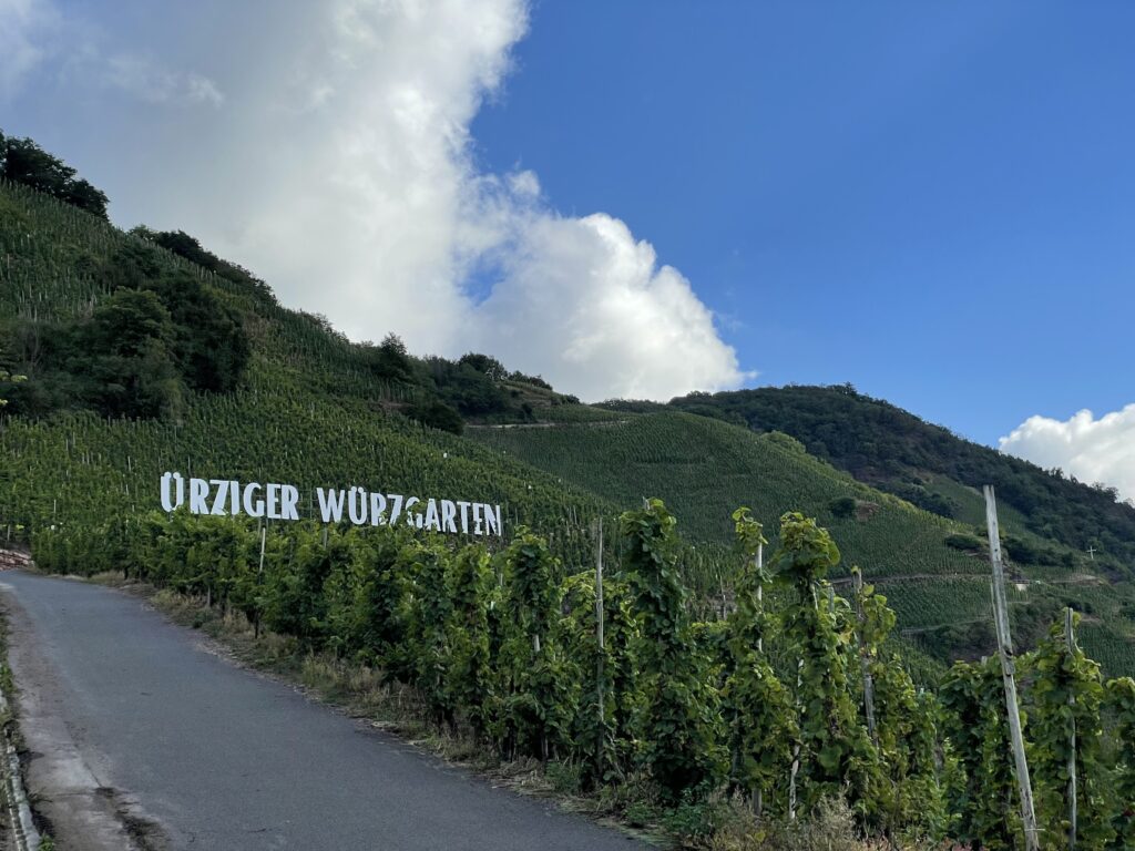 Ürziger Würzgarten Vineyard Sign (Sept. 2024)