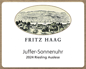 Fritz Haag Brauneberger Juffer-Sonnenuhr Riesling Auslese Goldkapsel