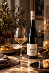 Appassionata Riesling at a Candlelit Table